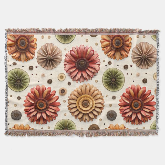 Gerbera Galore  Throw Blanket (Front)
