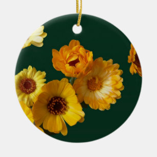 Gerbera greetings ceramic tree decoration