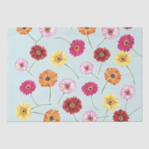 Gerbera,pink,red,orange,yellow wrapping tissue paper