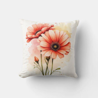 Gerbera Throw Pillow