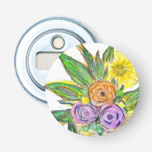 Gerberas Daisy Bottle Opener (Front)