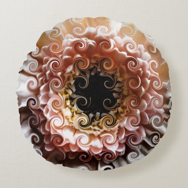 GERBERAS ROUND CUSHION (Front)