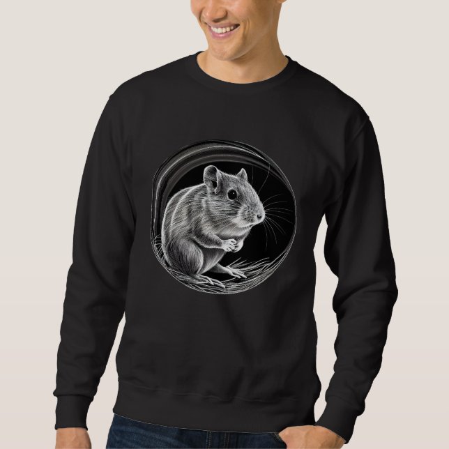 Gerbil Animal  Wildlife Gerbils  1 Sweatshirt (Front)