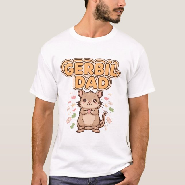 Gerbil Dad Kawaii Tee (Front)
