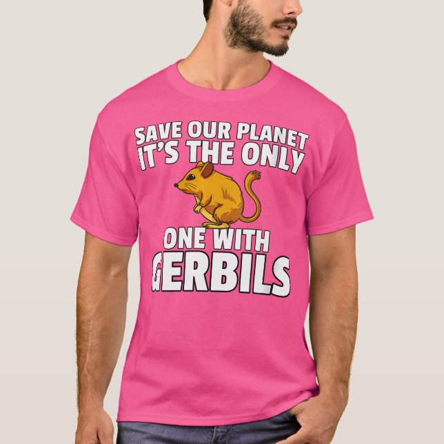 Gerbil Desert Mouse Owner T-Shirt (Front)