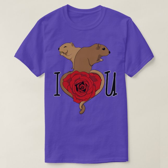 Gerbil love Light T-Shirt (Design Front)
