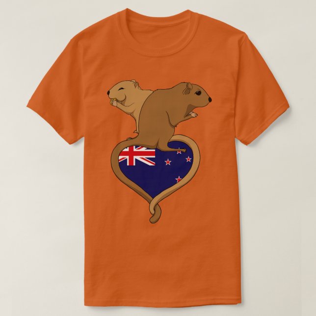 Gerbil New Zealand light T-Shirt (Design Front)