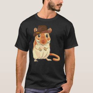 Gerbil Western Cowboy Hat Rodeo Desert Rat Animal T-Shirt