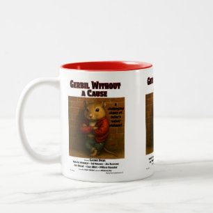 Gerbil Without a Cause Movie Parody Two-Tone Coffee Mug