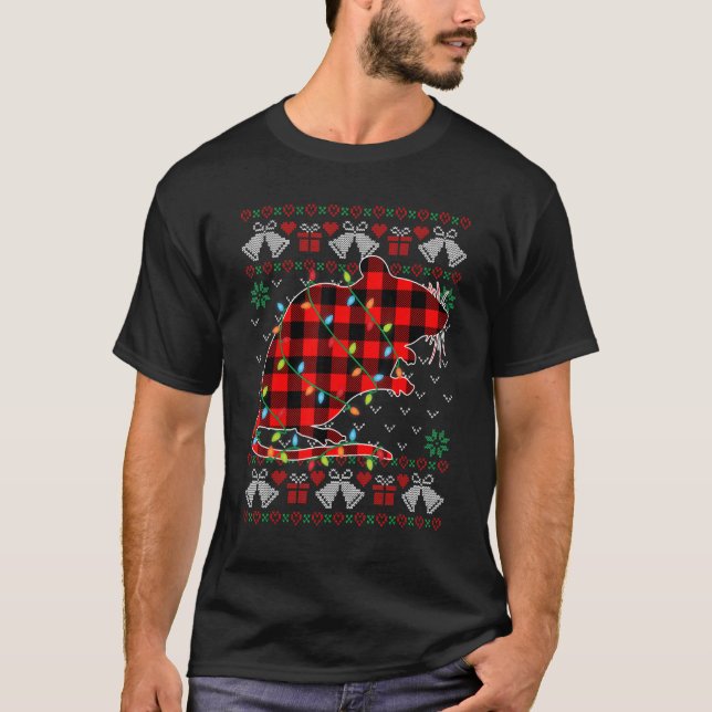 Gerbil   Xmas Lights Ugly Christmas Sweater (Front)