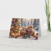 Gerbils' Christmas Card