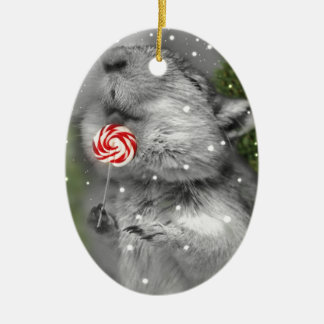 Gerbil's Christmas Dream Ceramic Tree Decoration