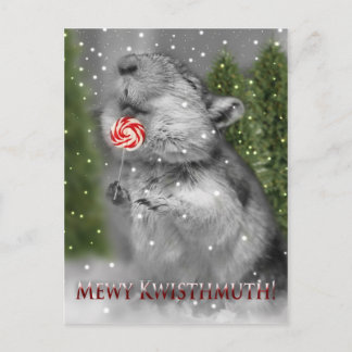 Gerbil's Christmas Dream Holiday Postcard