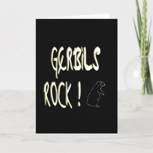 Gerbils Rock! Greeting Card