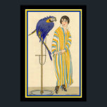 Gerda Wegener - 1914 Art Deco Fashion Ad-13x19 Poster<br><div class="desc">1914 Art Deco Advertisement for Parisian Costumes by Gerda Wegener</div>