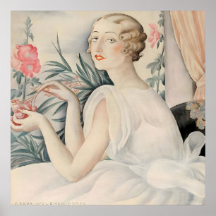 Gerda Wegener - Portrait of a woman, Art Déco Poster