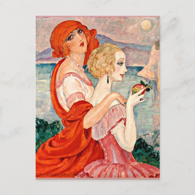 Gerda Wegener - Sur la Route d'Anacapri Postcard (Front)
