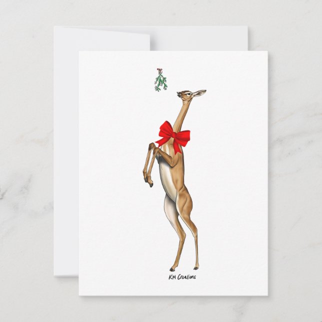 Gerenuk - holiday card (Front)