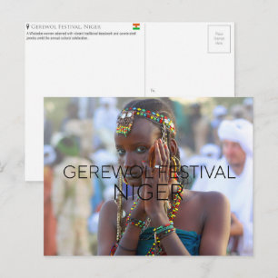 Gerewol Festival, Niger Travel Postcard