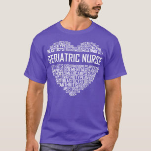 Geriatric Nurse Heart T-Shirt