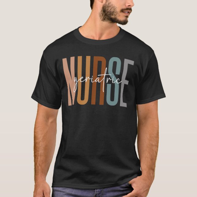Geriatric Nurse Team Squad Crew Matching Group T-Shirt (Front)