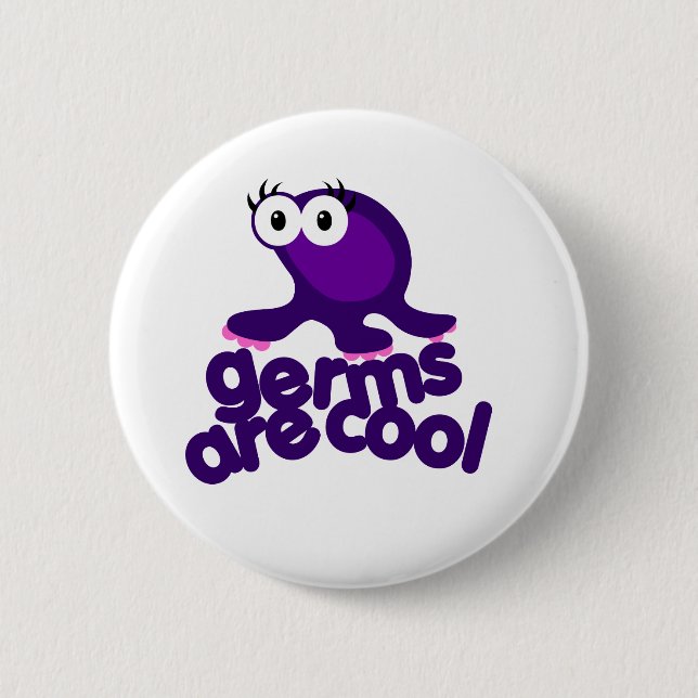 Germ are Cool 6 Cm Round Badge (Front)