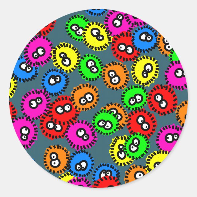 Germ Wallpaper Classic Round Sticker (Front)