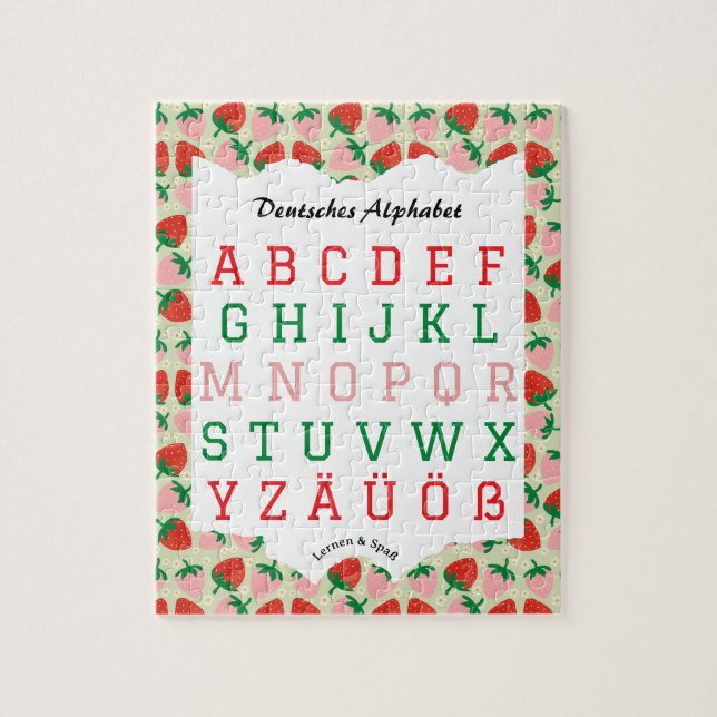 German Alphabet Lernen & Spaß Puzzle (Vertical)