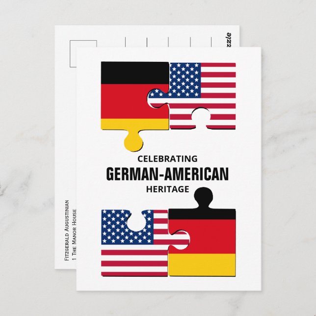 GERMAN AMERICAN Heritage  Postcard (Front/Back)