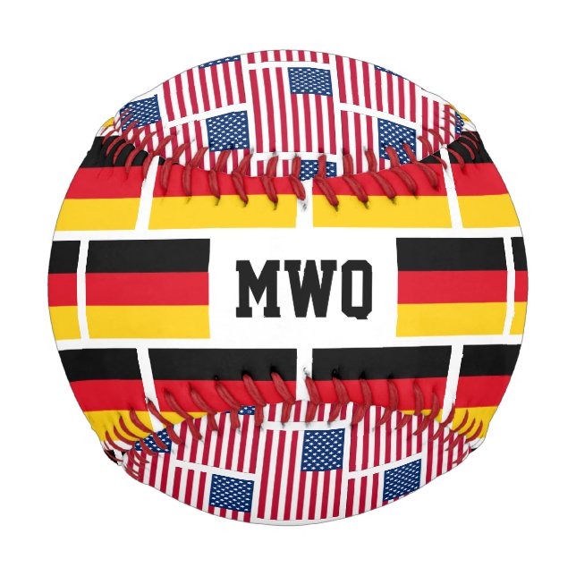 German American Monogram Baseball (Back)