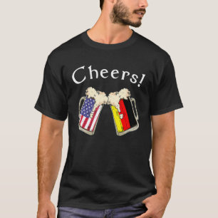 German American Patriot Grown Country Cheers Beer  T-Shirt