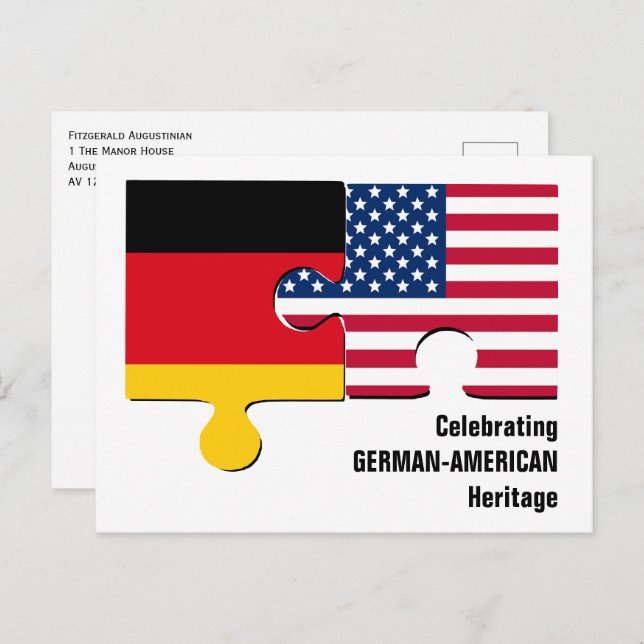 GERMAN AMERICAN POSTCARD (Front/Back)