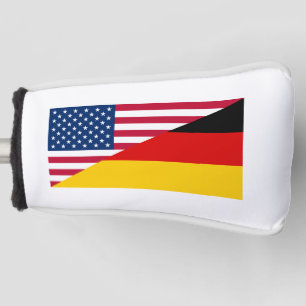 German American Pride US Germany Flag Golf Golf Head Cover