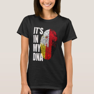 German and Indonesian DNA Heritage Flag T-Shirt