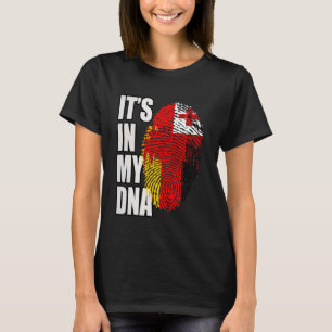 German and Tongan DNA Heritage Flag T-Shirt