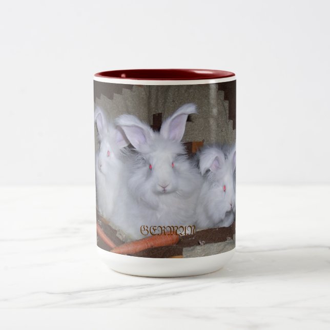 GERMAN ANGORA RABBITS COFFEE & COCOA MUG (Center)