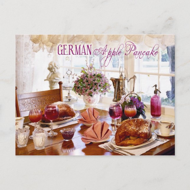 German Apple Pancakes Postcard (Front)