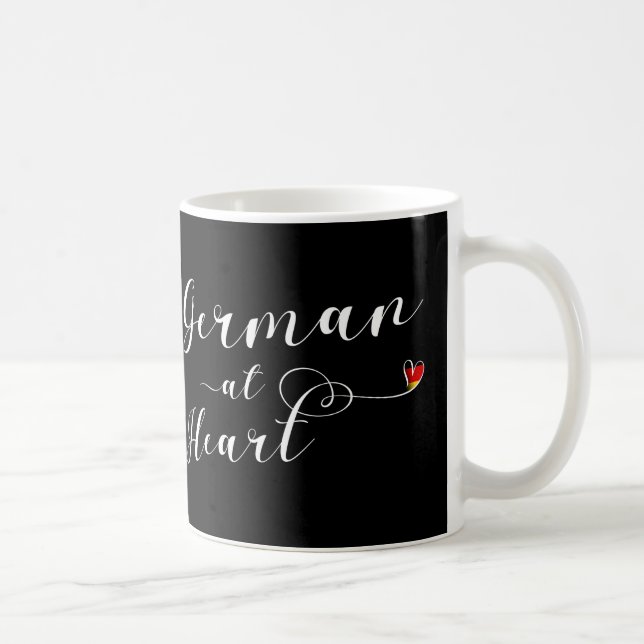 German At Heart Mug, Germany Coffee Mug (Right)