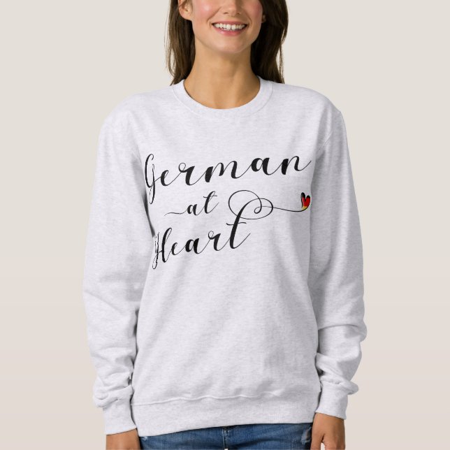 German At Heart Sweatshirt, Germany Sweatshirt (Front)