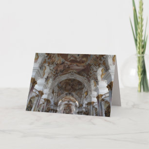 german baroque cathedral greeting card