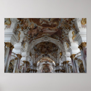 german baroque cathedral poster