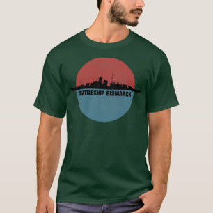 German Battleship Bismarck WW2 Ship Edit T-Shirt