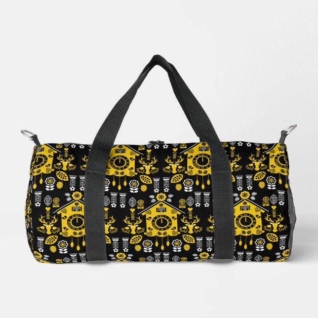 German Bauernmalerei Folk Art Duffle Bag (Front)