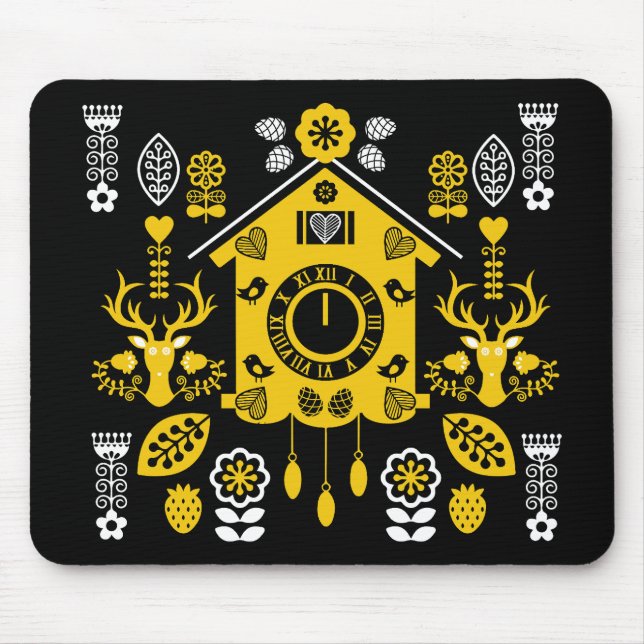 German Bauernmalerei Folk Art Mouse Pad (Front)