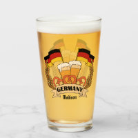 German Beer custom name pint glass