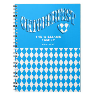 German Beer Festival Custom Name Oktoberfest Guest Notebook