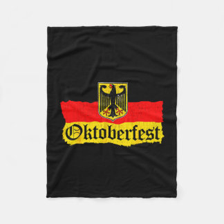 German beer men women vintage german flag fleece blanket