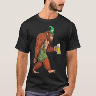 German Bigfoot Sasquatch Beer Lederhose Funny _2 T-Shirt