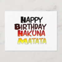German Birthday Hakuna Matata Art Print