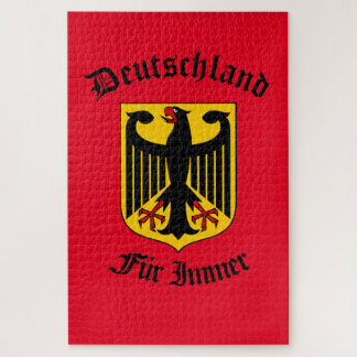 German black eagle, Deutschland forever/Fur Immer Jigsaw Puzzle
